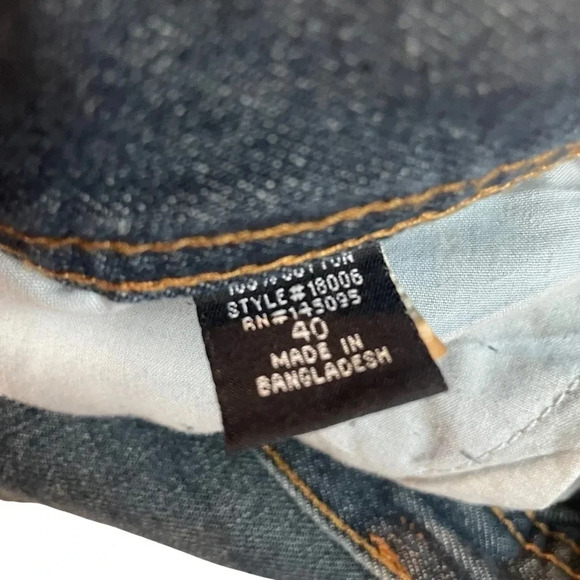 FIL Dark Wash Distressed Jeans • Men’s Size 40 - Picture 4 of 4